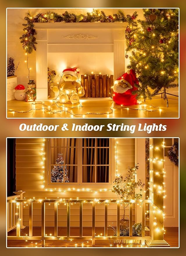 Brightown Solar String Lights Outdoor, 40FT 100 LED Solar Powered String Lights - Image 8