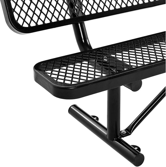 Global Industrial 6'L Heavy Duty Expanded Metal Mesh Bench - Image 6