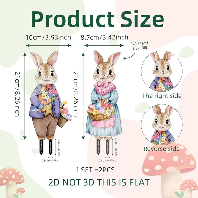 Fairy Garden Stake Decor, Acrylic 2D Garden Fairy Decoration, Fairy Garden - Image 6