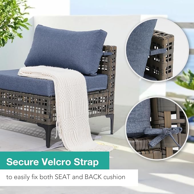 Patiorama 8 Piece Wicker Patio Furniture Set - Image 6