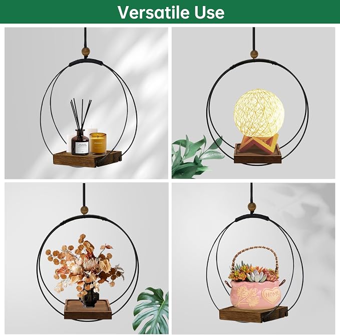 4 Pack Hanging Planters for Indoor Plants, Plant Hanger - Image 3