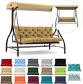 Waterproof Porch Swing Cushion Replacement, Thick 4" 2–3 Seat Outdoor Swing by RUFXIEZW