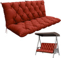 Porch Swing Cushion with Backrest, Waterproof Bench Cushion by Pakunoda