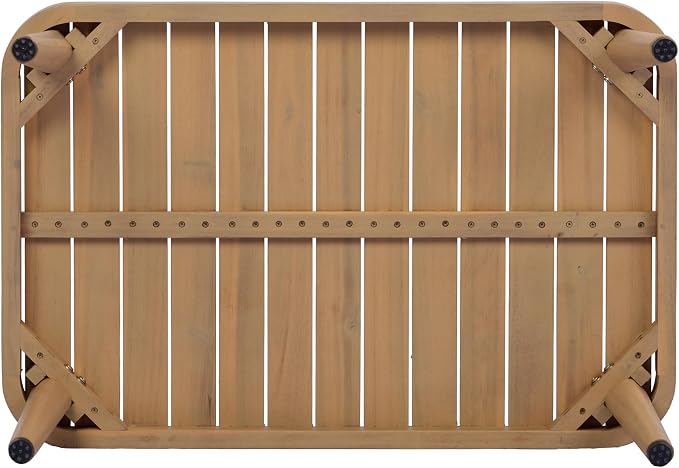 Merax 4-Piece Acacia Wood Patio Conversation Set - Image 11
