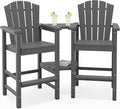 KINGYES Tall Adirondack Chair Set of 2, All-Weather HDPE Outdoor Adirondack by KINGYES