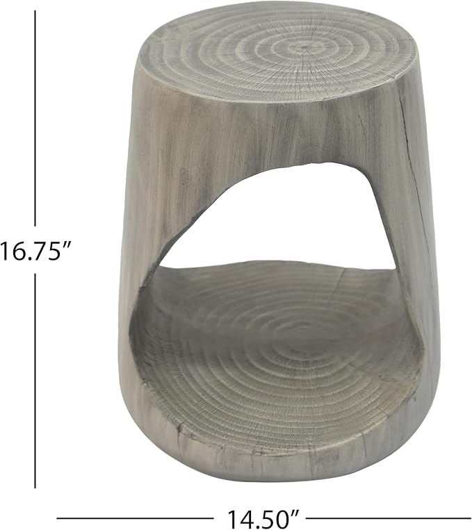 Christopher Knight Home Novi Outdoor Side Table, Hollow Round-Shaped Decorative - Image 2