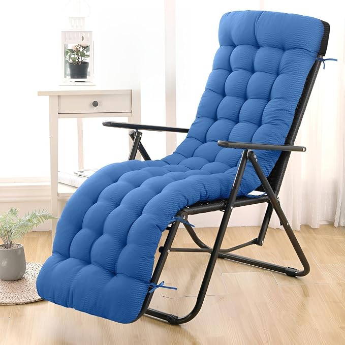 Patio Lounge Chair Cushion, Waterproof Zero Gravity Chair Cushions by Moutosne