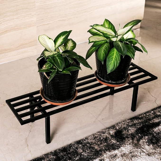 Zhongma One Tier Metal Plant Stand Heavy Duty Plant Holder - Image 5