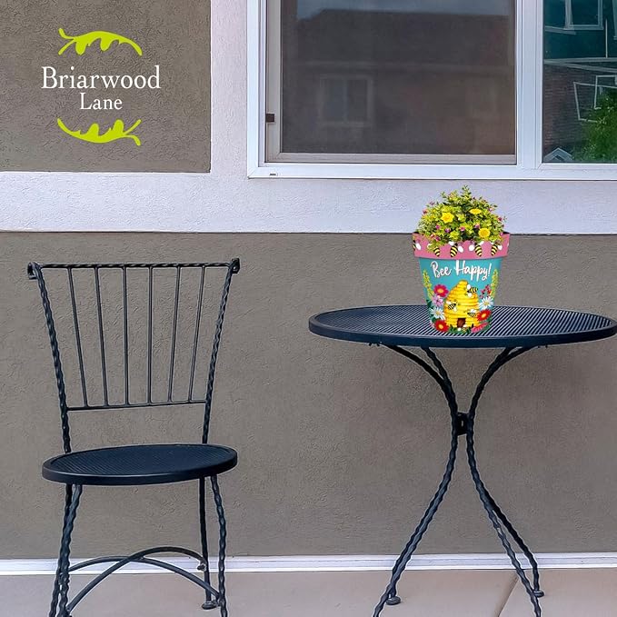 Briarwood Lane Bee Happy Beehive Small Planter - Image 3