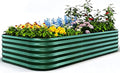 Quictent Galvanized Raised Garden Bed Kit, Strengthened by Crossbar, Dark Green by QUICTENT
