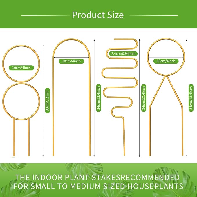 4 Pcs Small Metal Trellis for Potted Plants, Small Trellis for Potted Plants - Image 3
