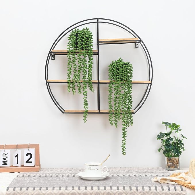 Floweroyal 2pcs Fake Hanging Plants Fake Potted String of Pearls Succulent - Image 6