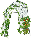 Garden Arch Trellis for Climbing Plants Outdoor, 7.8 ft Tall Cucumber Trellis by follook