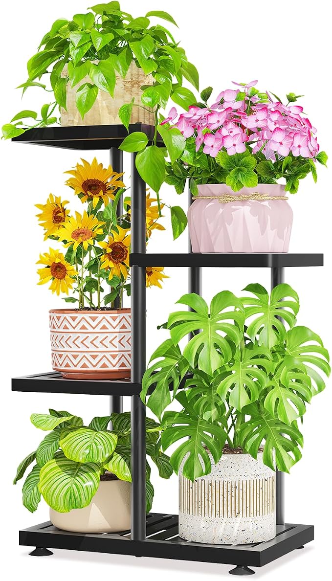 LASZOLA 3 Tier Plant Stand Indoors Outdoors by LASZOLA