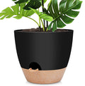 12 inch Large Self Watering Plant Pots, Flower Pots Planters by AFamilyofGardenLovers