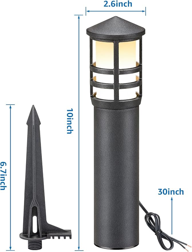 SUNVIE 12-Pack Low Voltage Landscape Pathway Lights 3W Outdoor Landscape - Image 7