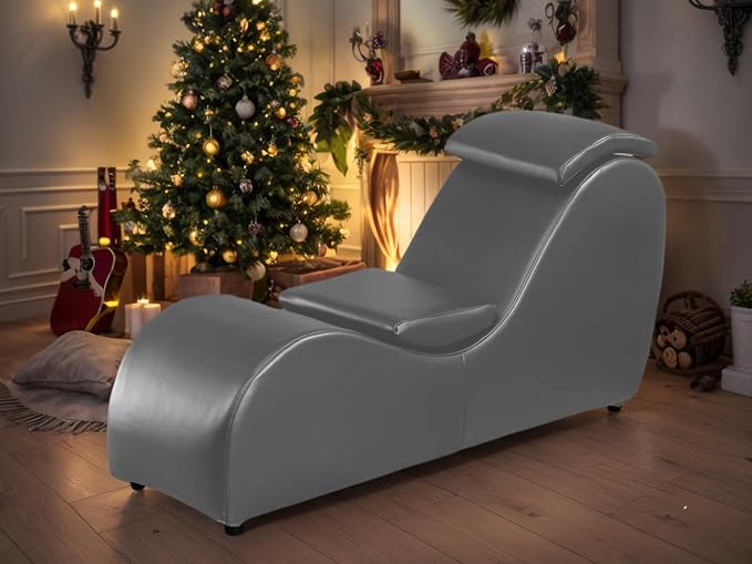 ijuicy Yoga Chair for Adults, Faux Leather Yoga Chaise Lounge - Image 7