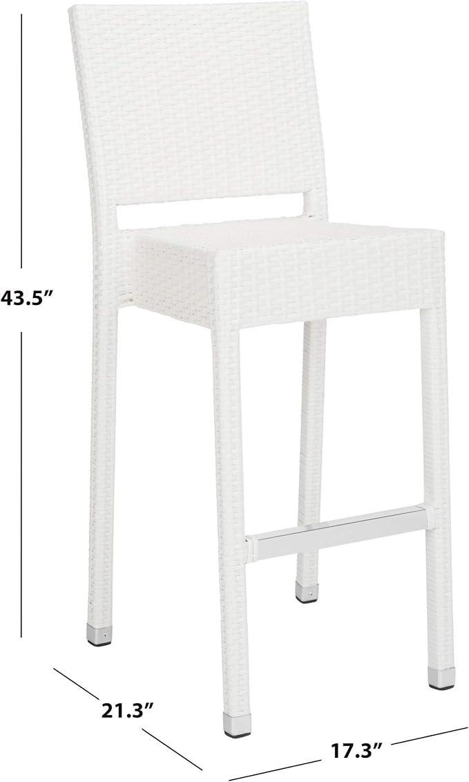SAFAVIEH FOX5201C Collection Bethel Indoor/Outdoor Bar Stool - Image 12