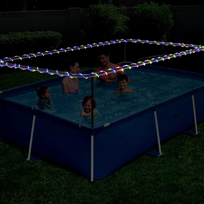 Solar Rope Lights Outdoor Waterproof, 33FT 100LED Outdoor String Lights Clear - Image 4