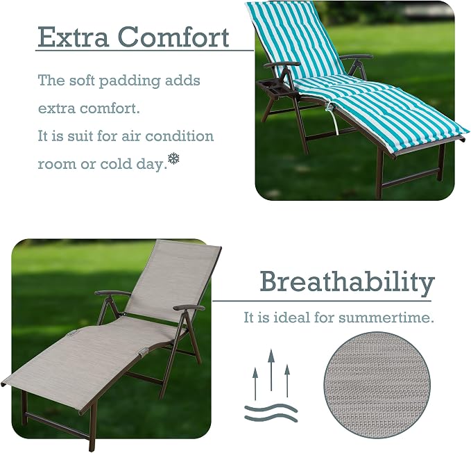 Kozyard Cozy Aluminum Reclining Lounge Chair - Image 6