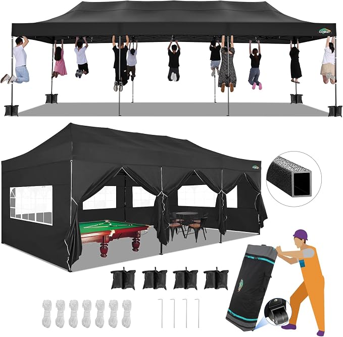 COBIZI 10x30 Pop up Canopy Tent 10x30 Canopy by COBIZI