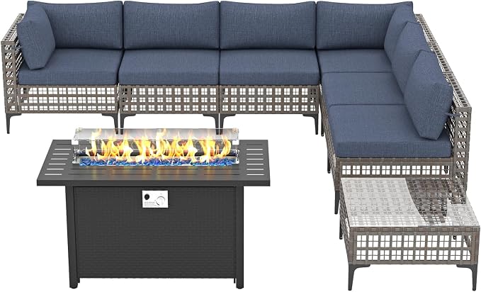 Patiorama 8 Piece Wicker Patio Furniture Set - Image 2