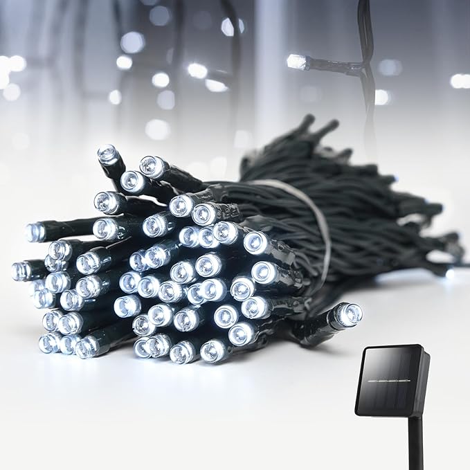 Solar String Lights for Outside, 50ft Solar Lights Outdoor Waterproof 100 Led by Dailyart