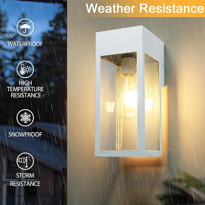 2 Pack Porch Lights Outdoor Wall Sconce, Outdoor Light - Image 4