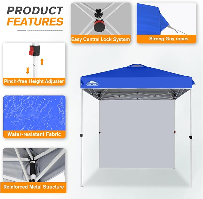 EAGLE PEAK Commercial Canopy 6.6x6.6 Pop Up Canopy Tent - Image 2