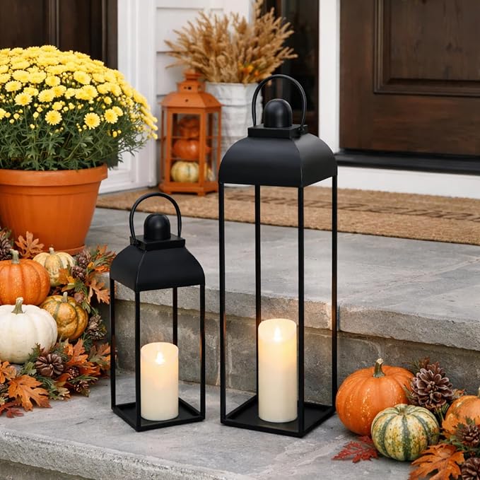 25'' 19'' Lanterns Decorative Outdoor Indoor, Christmas Lantern - Image 6
