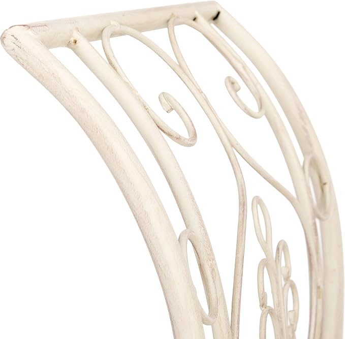 Safavieh PAT5016A Collection Arona Antique White Wrought Iron 51" Outdoor - Image 5