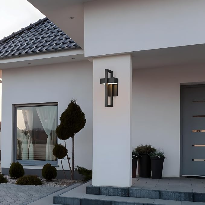 LamQee Modern Outdoor Wall Lights 3000K Integrated LED Outdoor Wall Sconces - Image 7