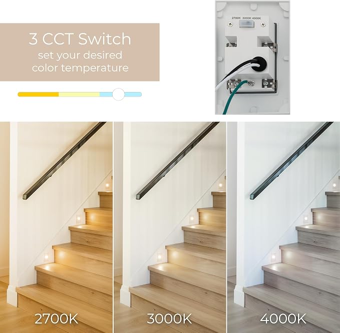Builder Essentials Indoor or Outdoor 120V Input LED Step or Patio Deck Light - Image 3