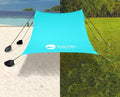 Beach Canopy Windproof Design, Sun Shelter UPF50+ Portable Family Tent by easierhike