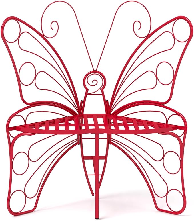 Butterfly Shaped Outdoor Bench, Garden Bench - Image 4
