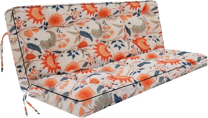 Outside Benches Cushion with Backrest, Thicken Waterproof Swing Cushions 2/3 by Unknown