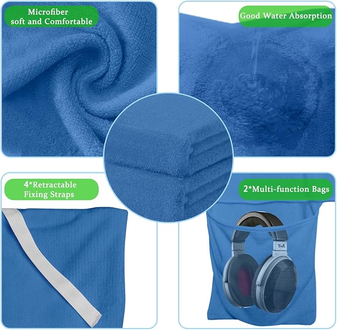 Lounge Chair Towel Cover, Beach Chair Cover - Image 3