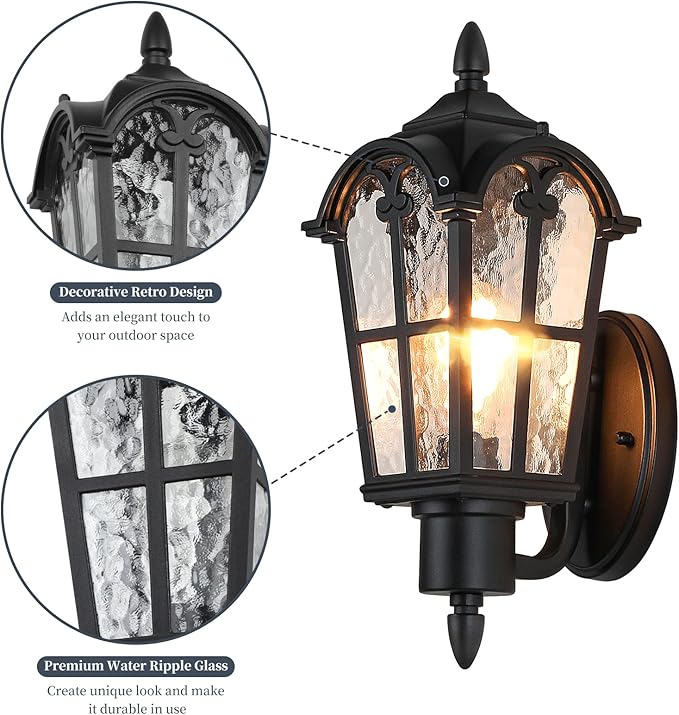 16” Large Size Outdoor Wall Light Fixtures Wall Mounted, Exterior Waterproof - Image 3