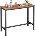 Mr IRONSTONE Bar Table, for Narrow Space, Living Room, Sturdy Metal Frame by MrIRONSTONE