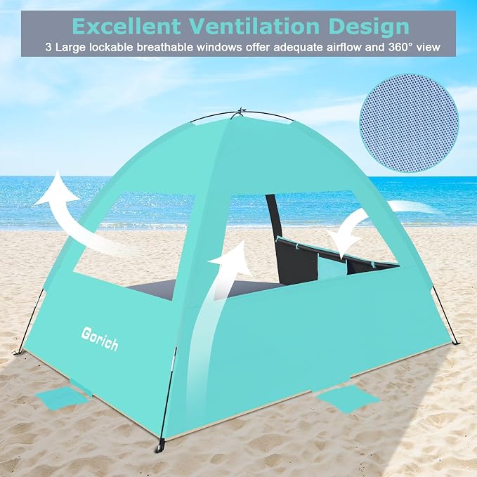 Gorich Beach Tent Sun Shelter for 3/4-5/6-7/8-10 Person - Image 4