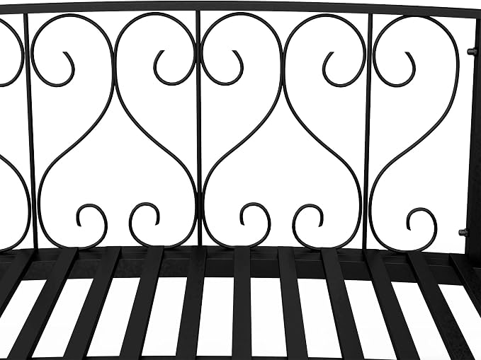 Outsunny 7' Metal Arch Garden Bridge - Image 8