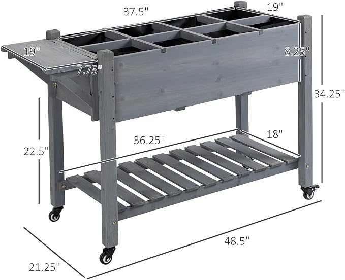 Outsunny Raised Garden Bed - Image 7