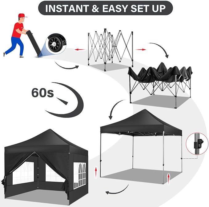 COBIZI 10x10 Pop Up Canopy - Image 4