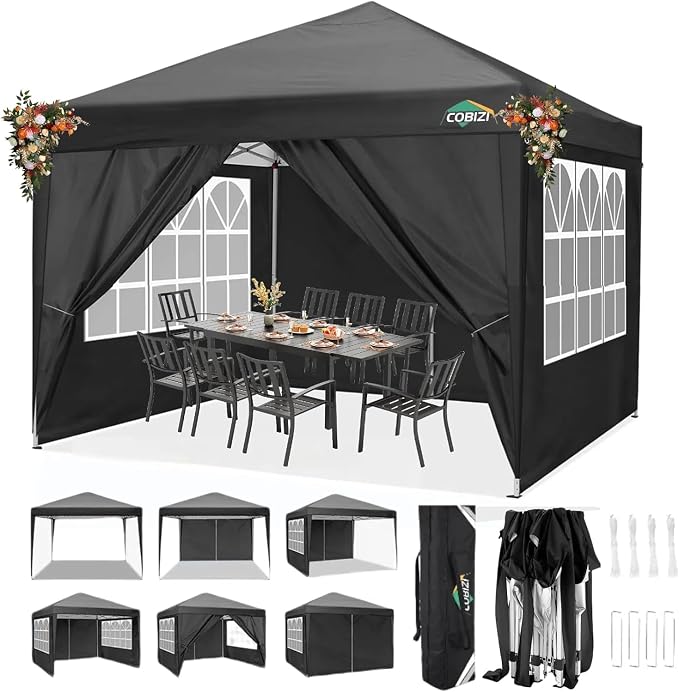 COBIZI 10x10 Pop Up Canopy Tent by COBIZI