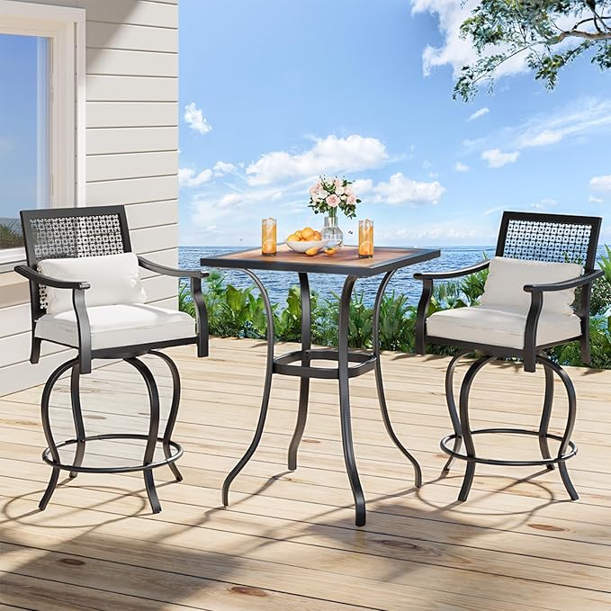 AECOJOY Outdoor Height Bar Table, High Top Outdoor Pub - Image 7