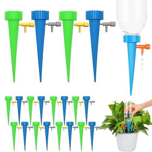 24 Pack Self Watering Spikes for Indoor/Outdoor Plants, Self Watering Planter by HighQualityInexpensiveGoods