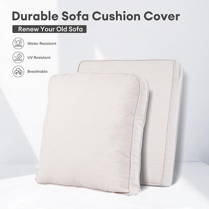 ovios Patio Cushion Covers, Waterproof Cushion Cover - Image 4