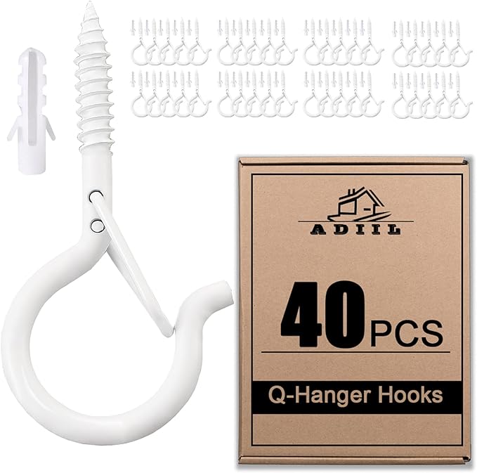 ADIIL 40 PCS Q Hanger Hooks by ADIIL