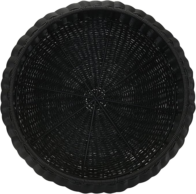 Household Essentials Handwoven Resin Storage Stool Ottoman - Image 8