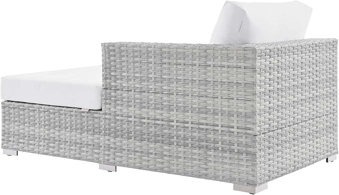 Modway EEI-4304-LGR-WHI Right Chaise, Light Gray White - Image 5
